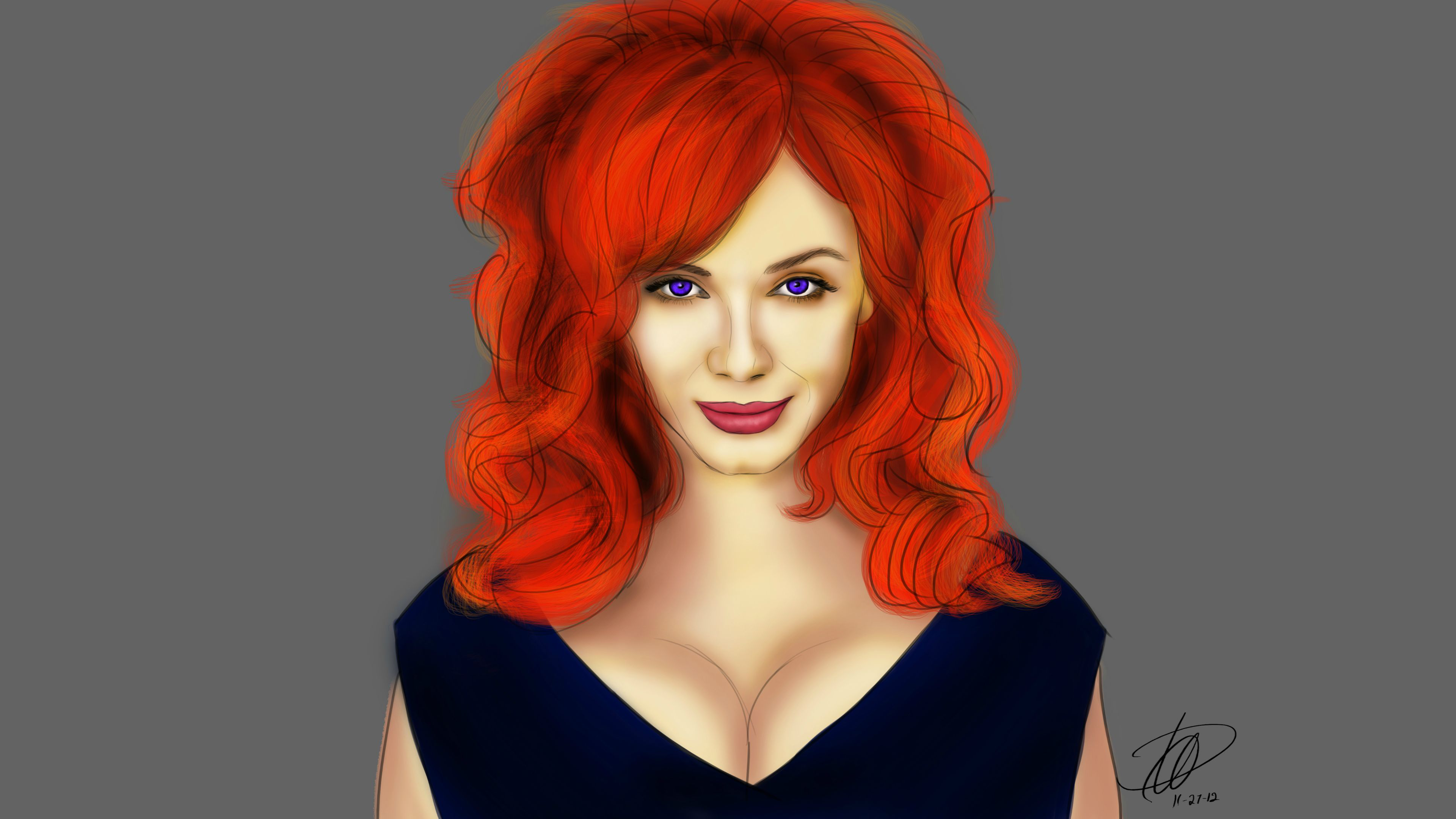 Christina Hendricks Foto 4k - HD Wallpaper 