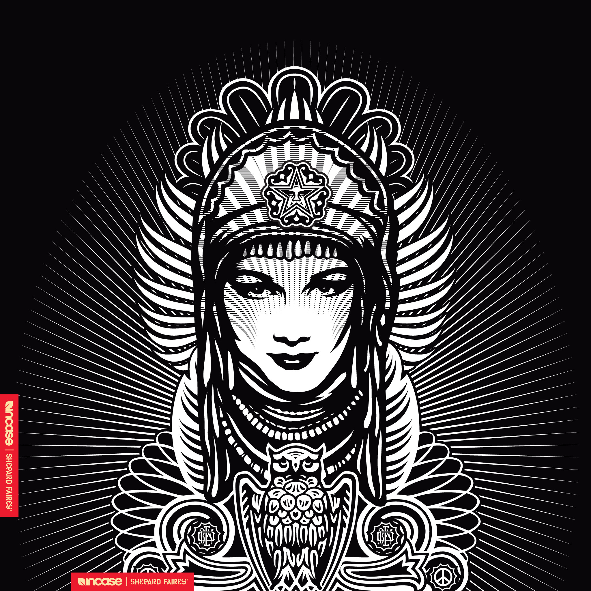 Crooks And Castles Wallpaper Iphone 5 
 Data-src - Shepard Fairey Peace Goddess - HD Wallpaper 
