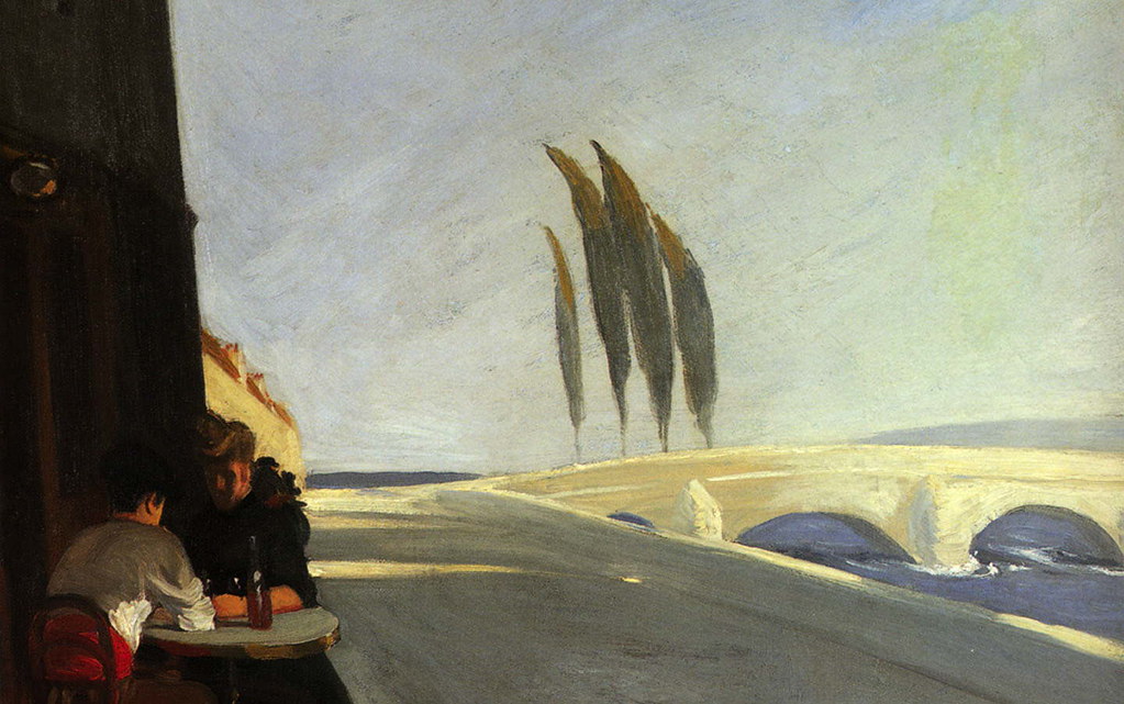 Edward Hopper Le Bistro - HD Wallpaper 