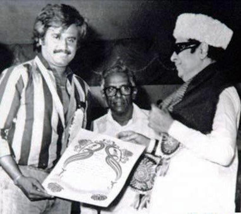 Rajinikanth, Mgr, - Rajinikanth With Mgr - HD Wallpaper 