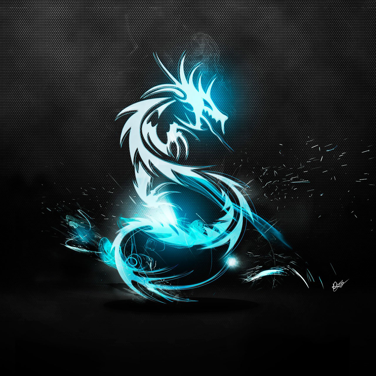 Blue Dragon Wallpaper - Dragon Background - HD Wallpaper 