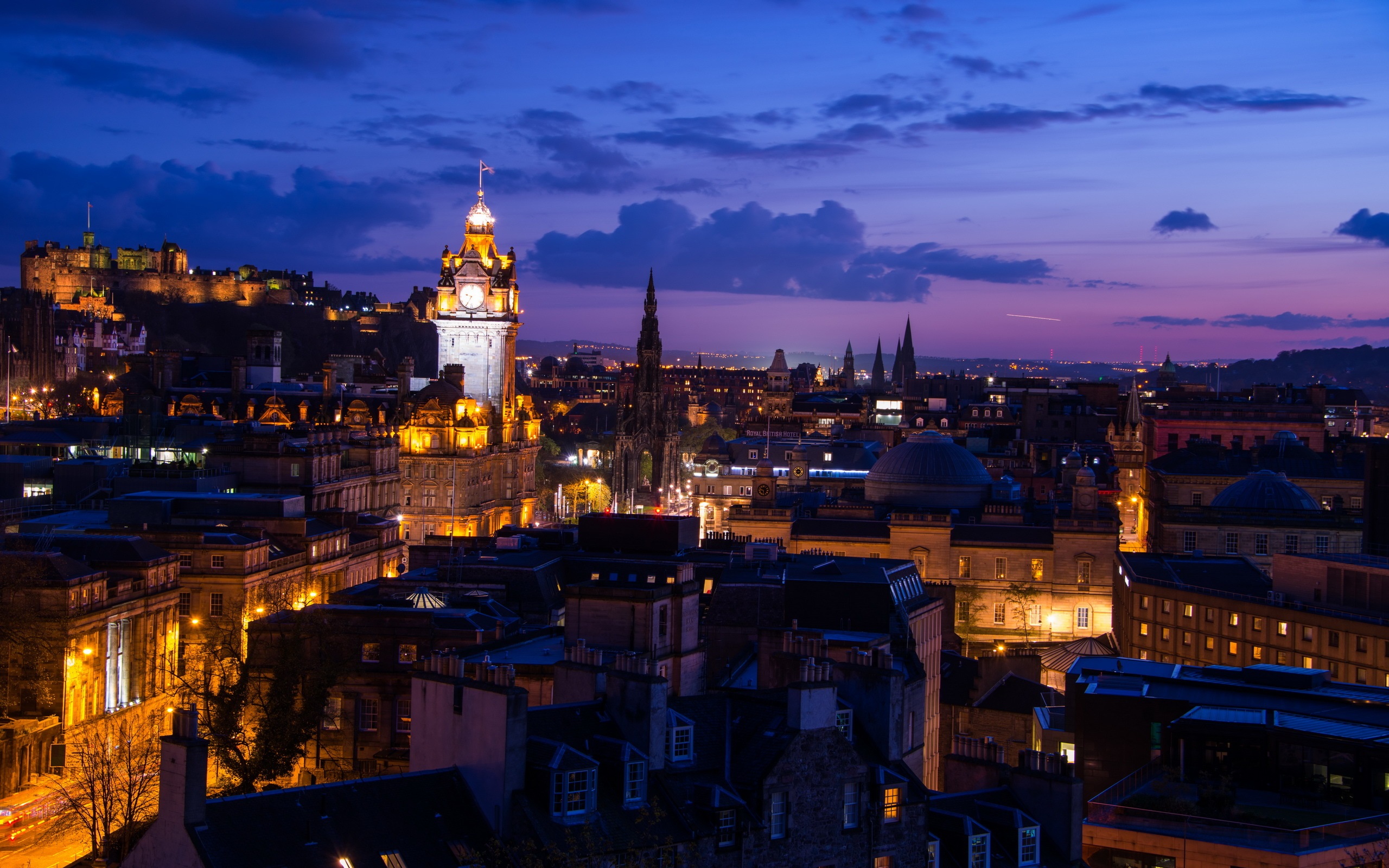 Edinburgh Scotland Skyline - HD Wallpaper 