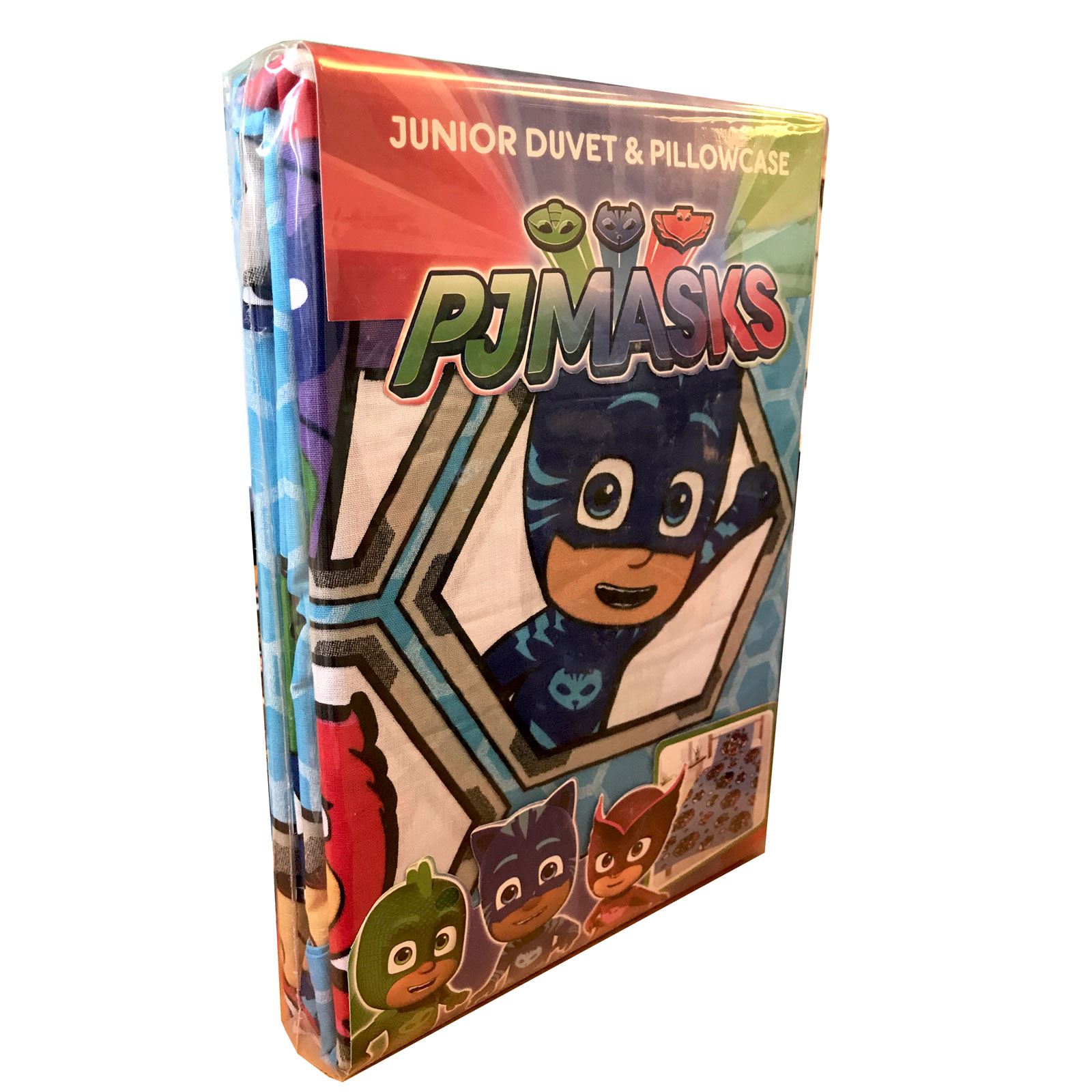 Pj Masks Duvet Cover Set Single Junior Cushion Lighting Action Figure