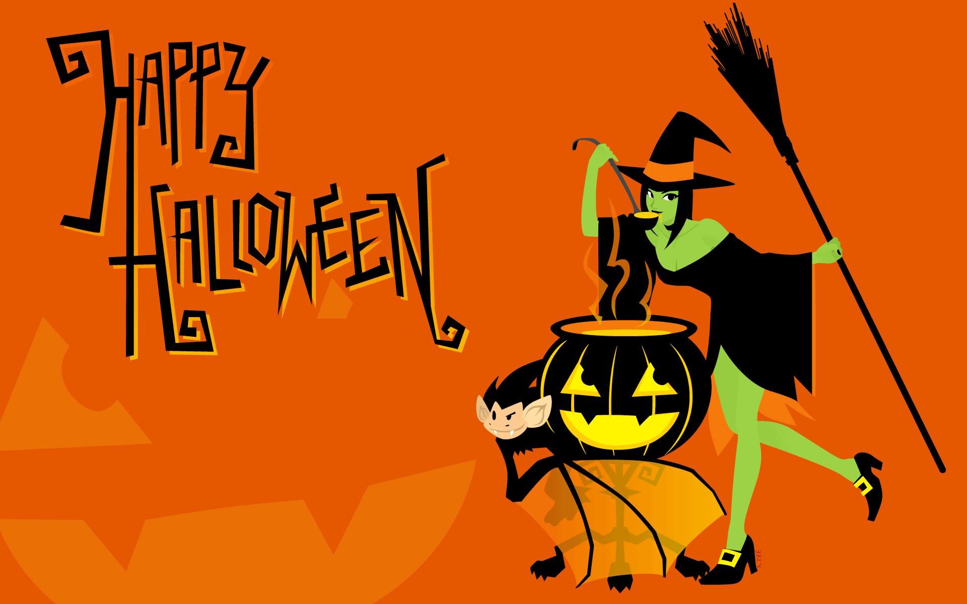 Happy Halloween Desktop Wallpapers - Happy Halloween Cute Desktop Halloween Backgrounds - HD Wallpaper 