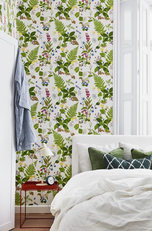 Scandinavian Pattern Botanical - HD Wallpaper 