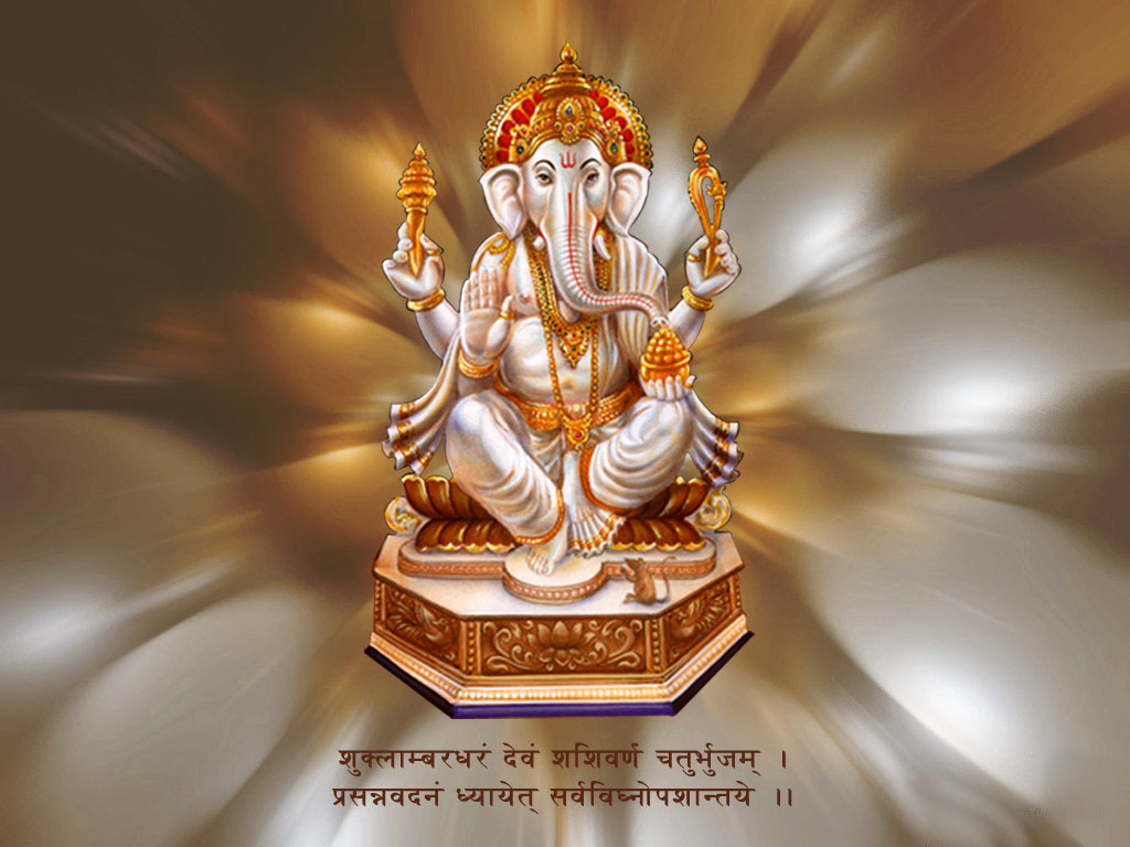 Awesome Desktop Background Of God Siddhivinayak Ganpati - Lord Ganesha - HD Wallpaper 