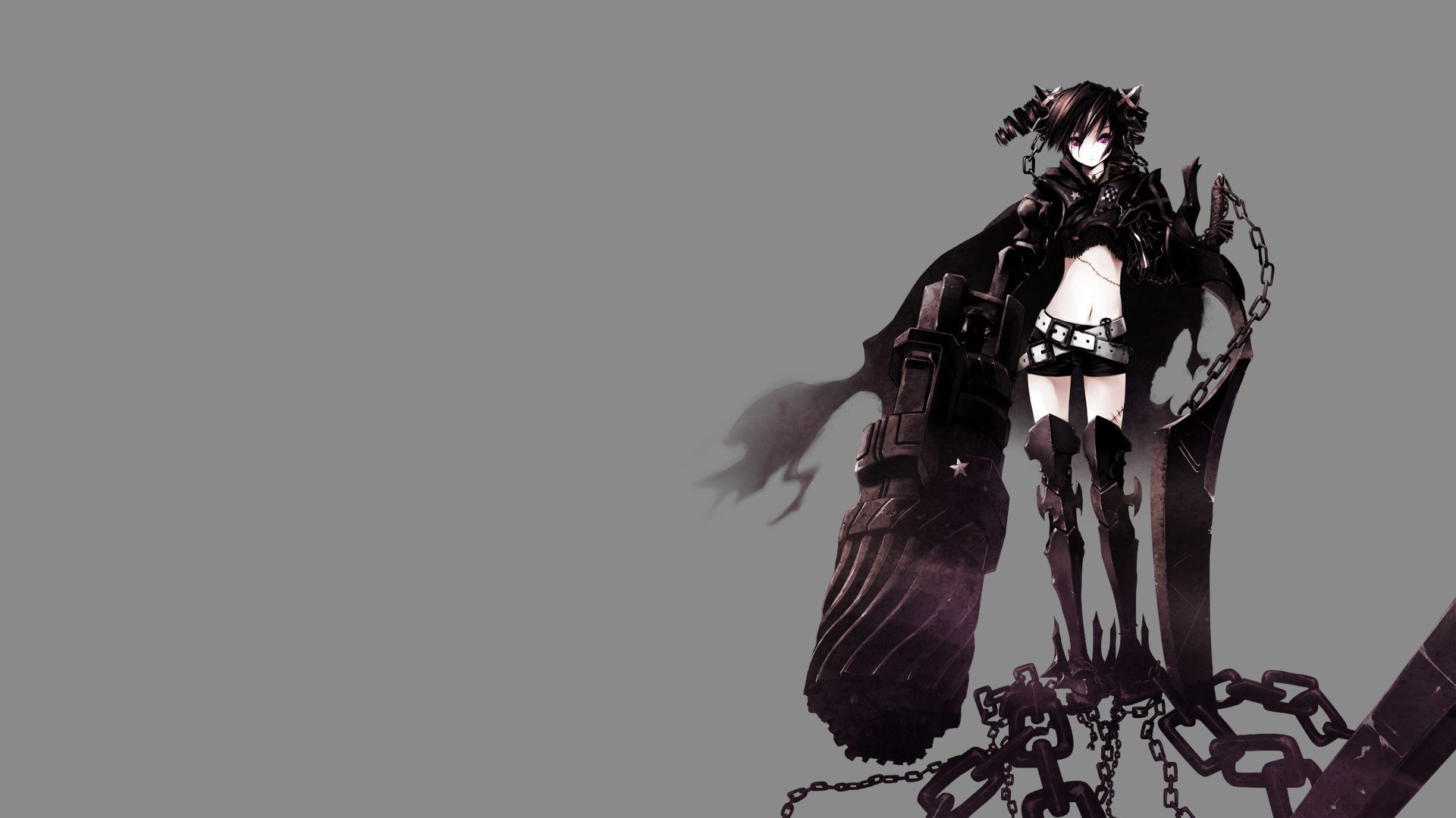 High Resolution Insane Full Hd 1080p Wallpaper Id - Insane Black Rock Shooter - HD Wallpaper 