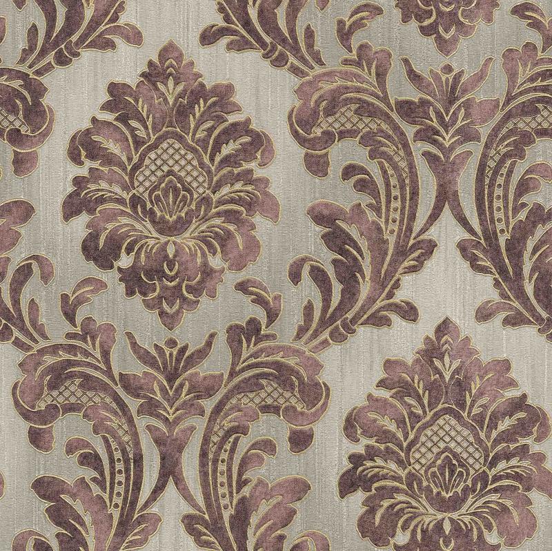 Giudecca Eggplant Damask 2768 3243 Brewster Wallpaper - Wallpaper - HD Wallpaper 