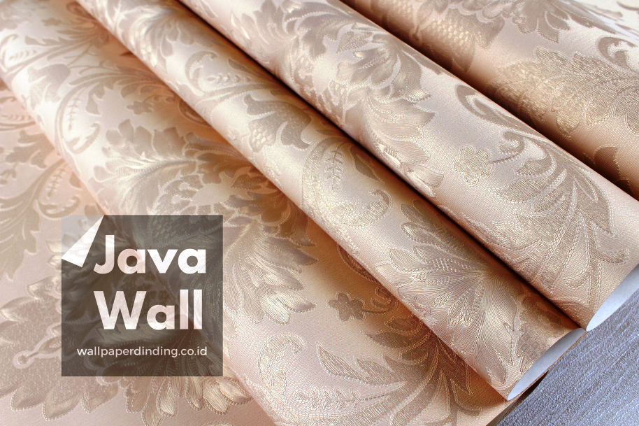 Wallpaper Dinding Murah Lux Elegan Batik Klasik Kuning - Thread - HD Wallpaper 