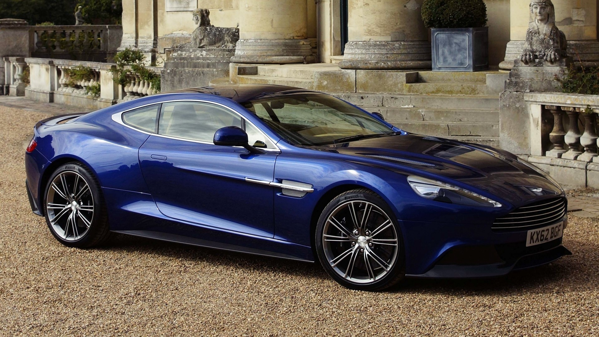 Aston Martin Vanquish Dark Blue - HD Wallpaper 