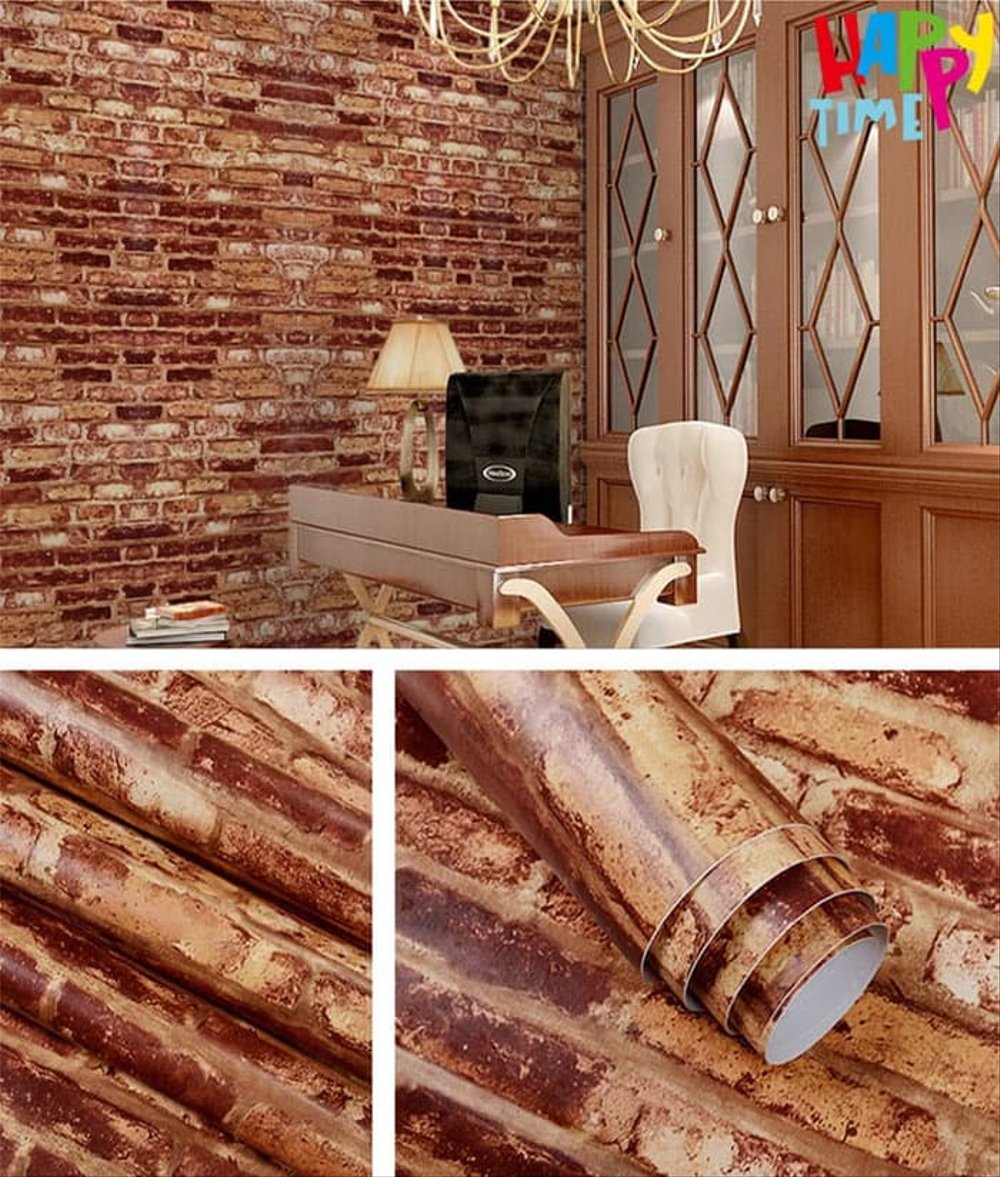 Stiker Dinding Motif Batu Bata - HD Wallpaper 