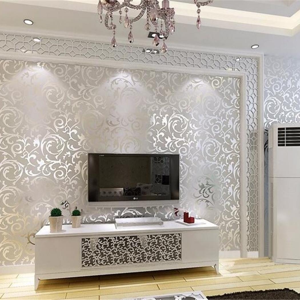 Senarai Harga Wallpaper For Walls 3 D European Hd Wallpaper - Luxury Wallpaper Living Room - HD Wallpaper 