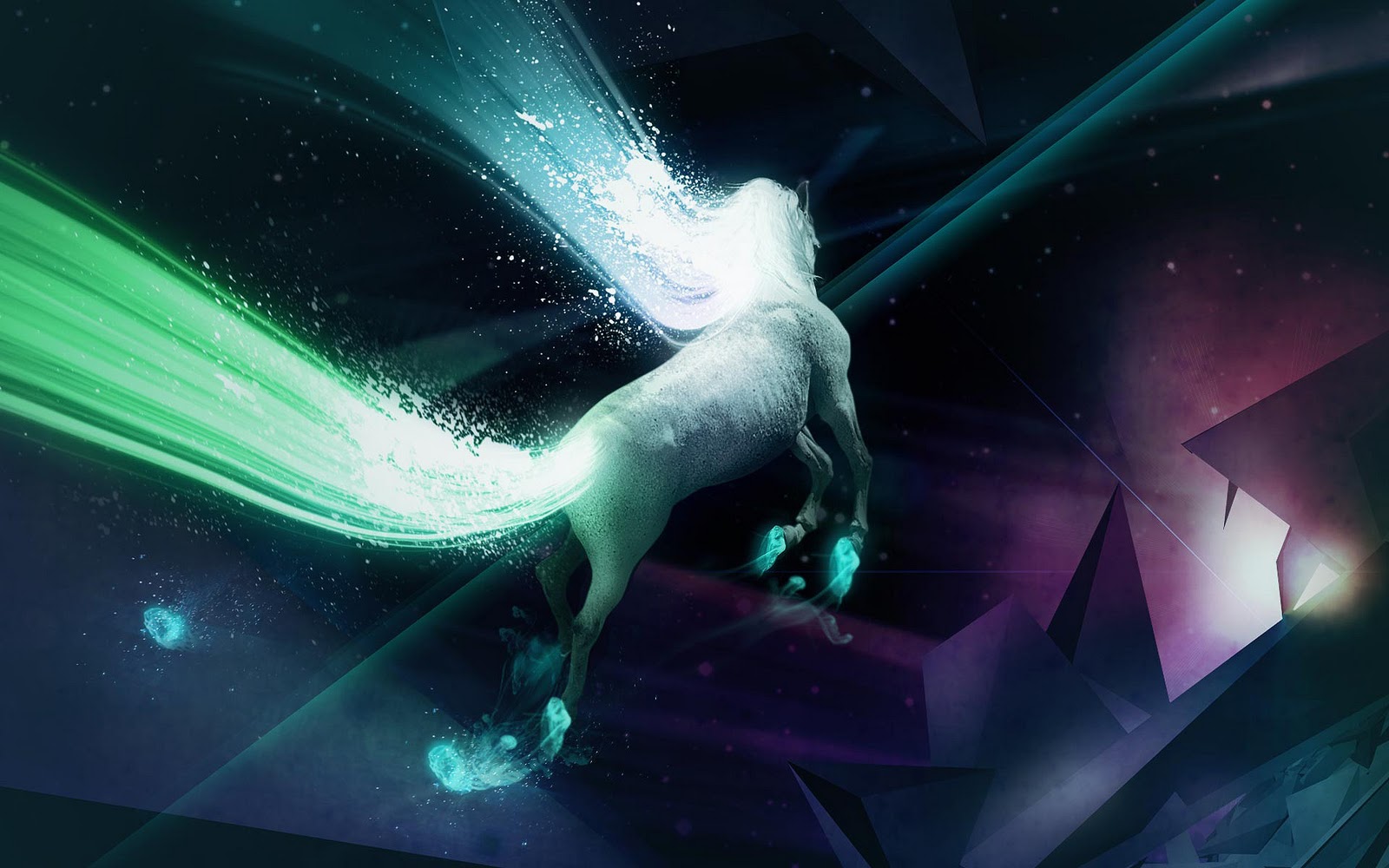 Abstract Wallpaper Horse - HD Wallpaper 