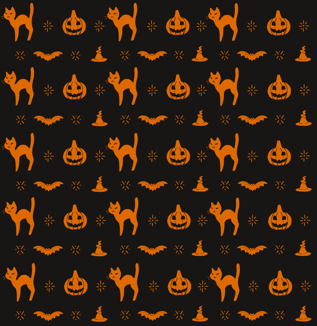 Halloween Pattern By Mute-owl - Cute Halloween Desktop Background - HD Wallpaper 