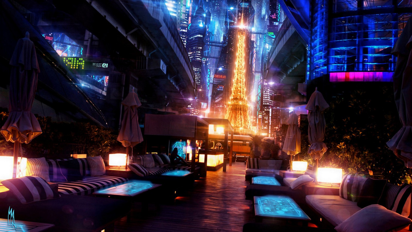 Cyberpunk Wallpaper Japan - HD Wallpaper 