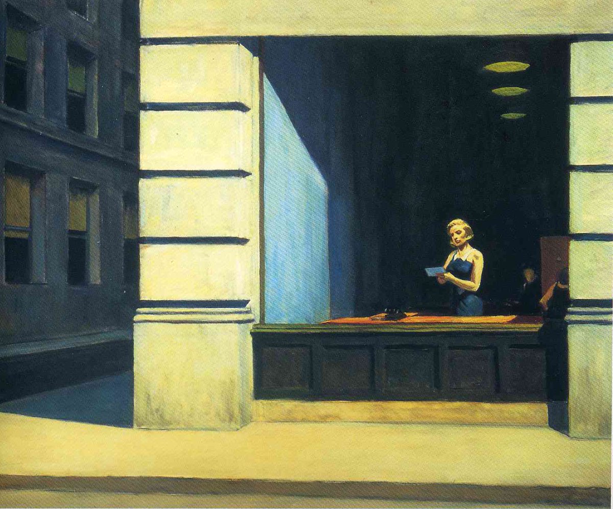 Hopper New York Office 1962 - HD Wallpaper 