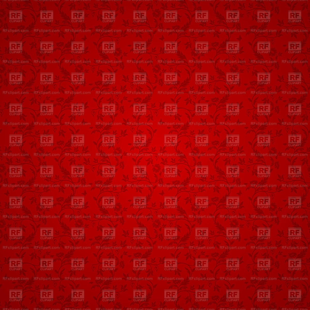 Red Ornamental Wallpaper Vector Image Vector Illustration Symmetry