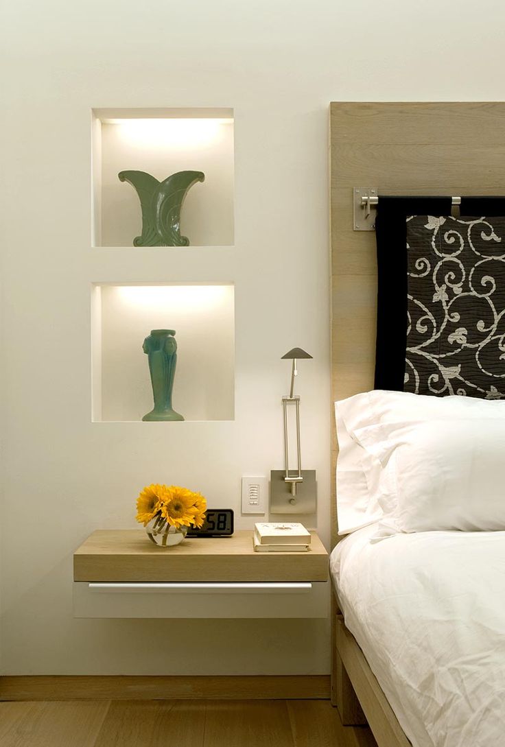 Floating Bedside Table Design - HD Wallpaper 