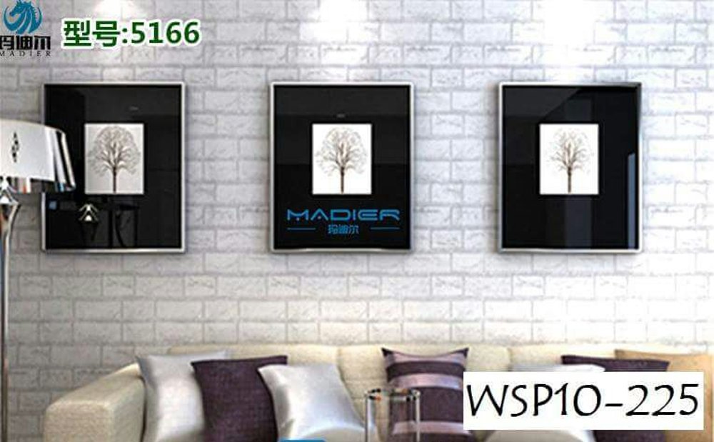 Grosir Wallpaper Sticker Roll - Decor Rumah Wallpaper Motif Batu Bata Putih - HD Wallpaper 