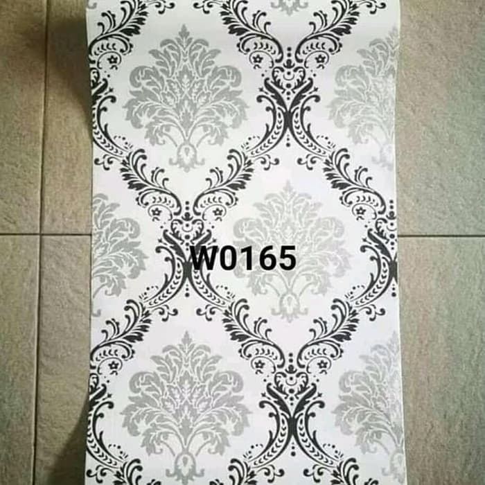 Dinding Batik Silver Hitam - HD Wallpaper 