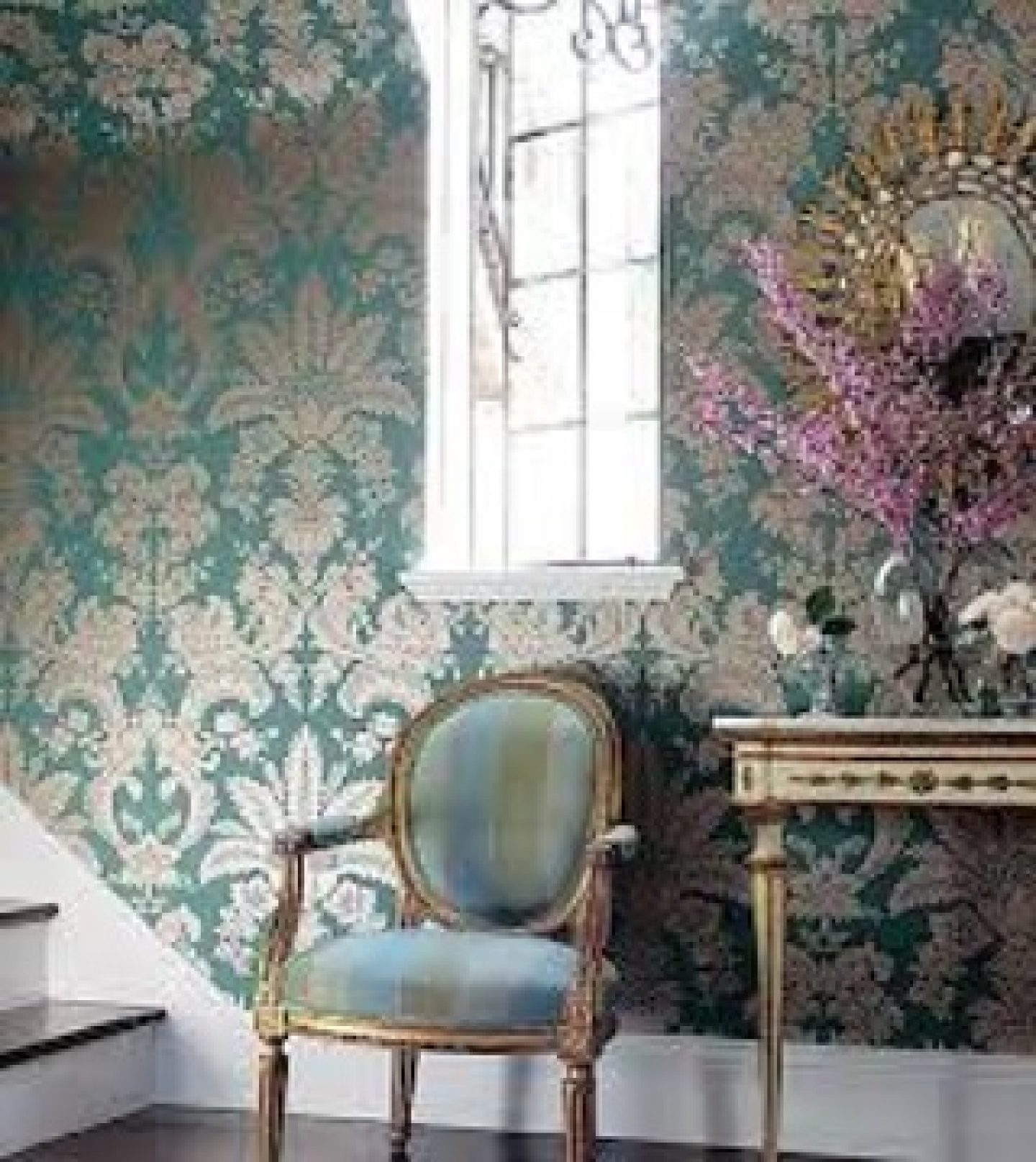 Metallic Damask - HD Wallpaper 