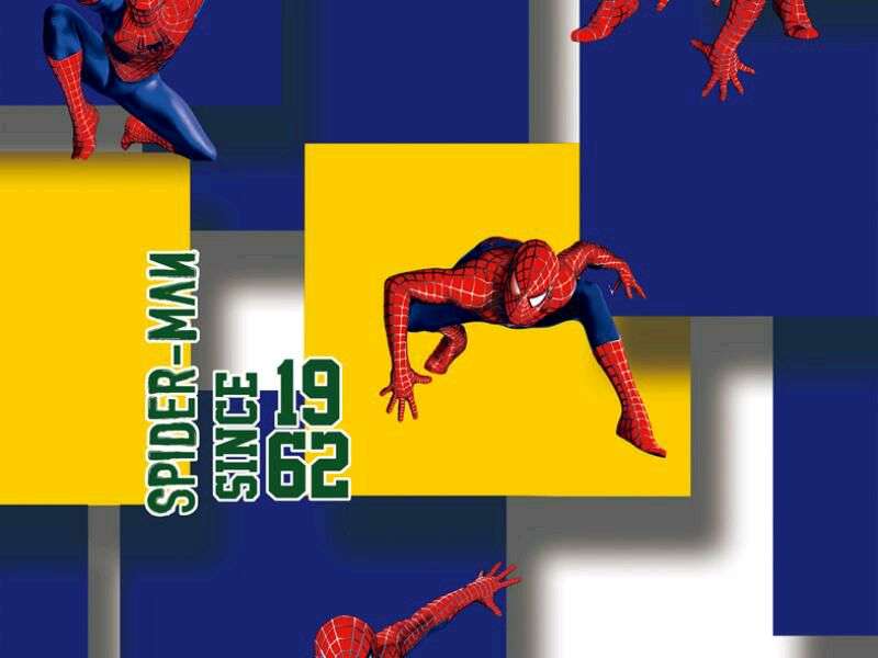 Wallpaper Dinding Motip Spiderman Per Roll 50 Cm X - Dinding Spiderman - HD Wallpaper 