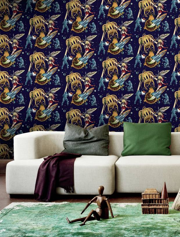 Sci-fi Pulp Wallpaper From Mind The Gap - Fritz Hansen Alphabet Sofa Pdf - HD Wallpaper 