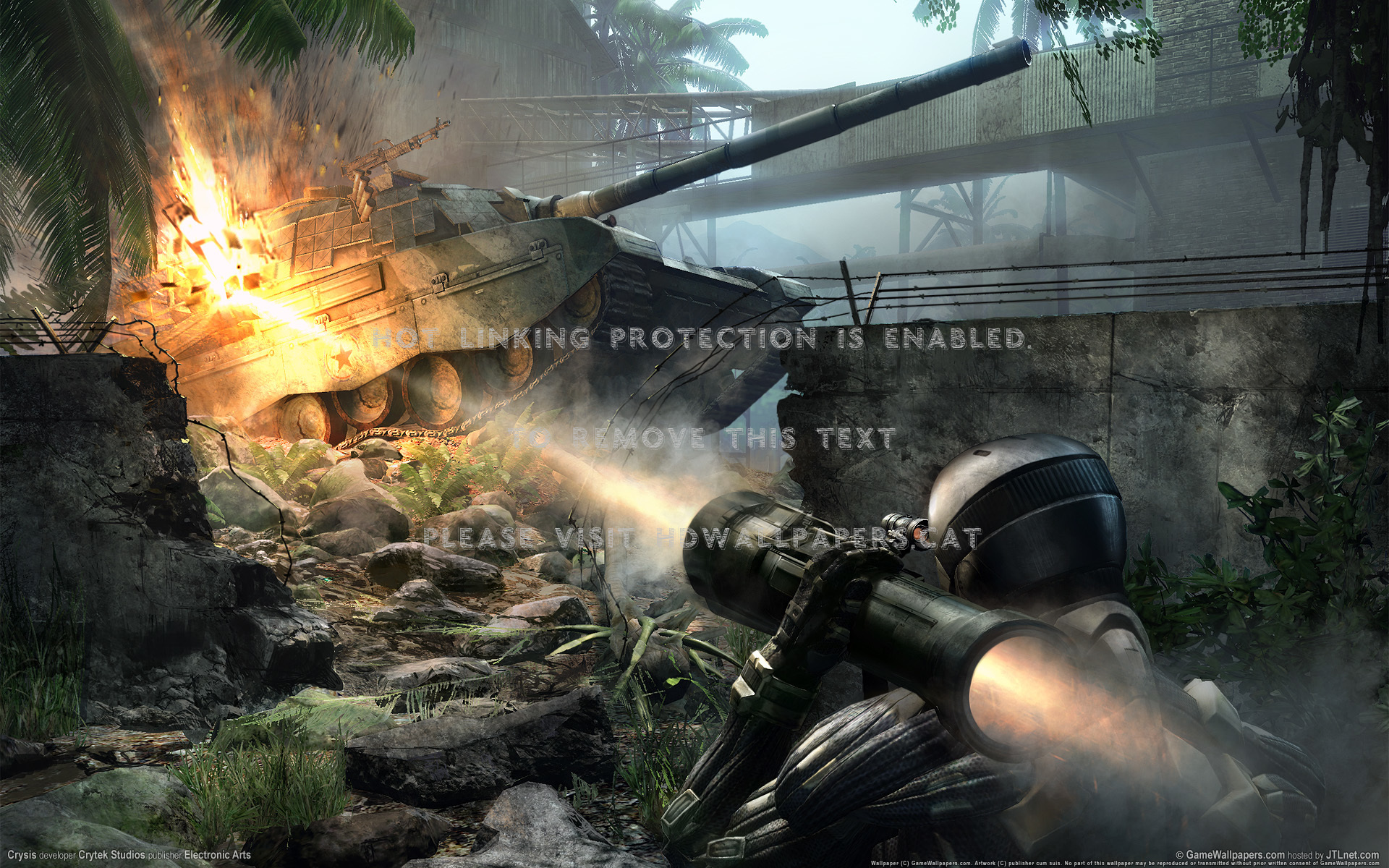 Crysis Hd Tank Action Adventure Video Game - HD Wallpaper 