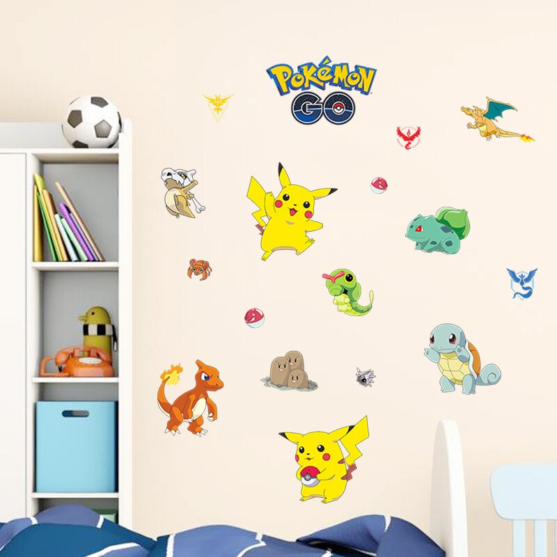 Pikachu Design For Kids Room - HD Wallpaper 