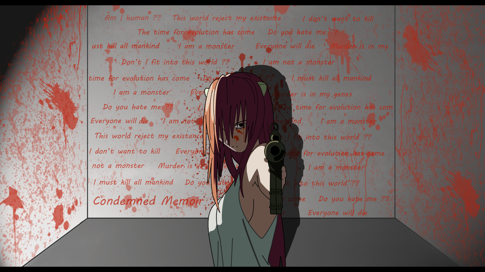 Lynn Okamoto, Studio Arms, Elfen Lied, Lucy Wallpaper - Sad Elfen Lied - HD Wallpaper 