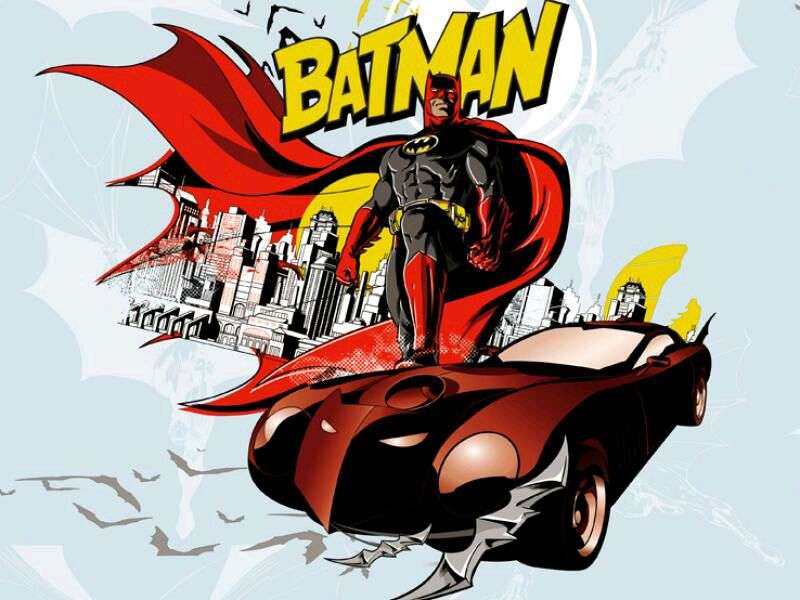 Wallpaper Dinding Motip Batman Per Roll 50 Cm X 10 - Batman Wallpaper 3d - HD Wallpaper 