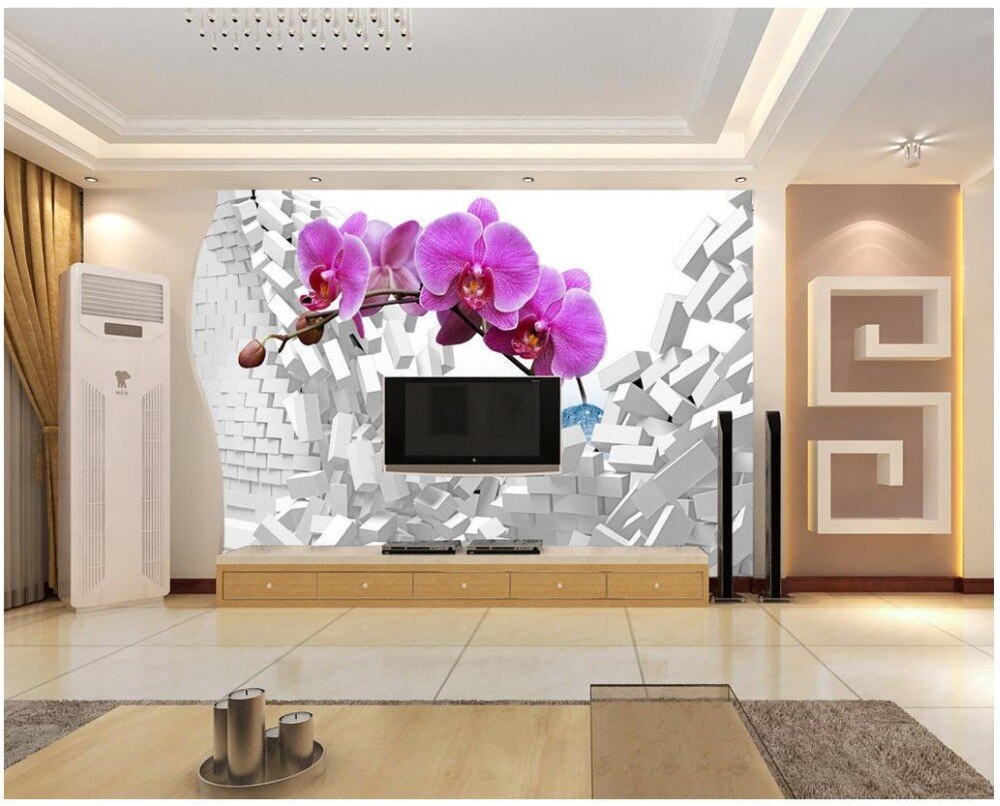 3d Flower Orchidea Aliexpress - HD Wallpaper 