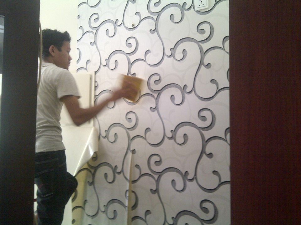 Grosir Wallpaper  Dinding  Murah  Plus Jasa Pasang Wallpaper  