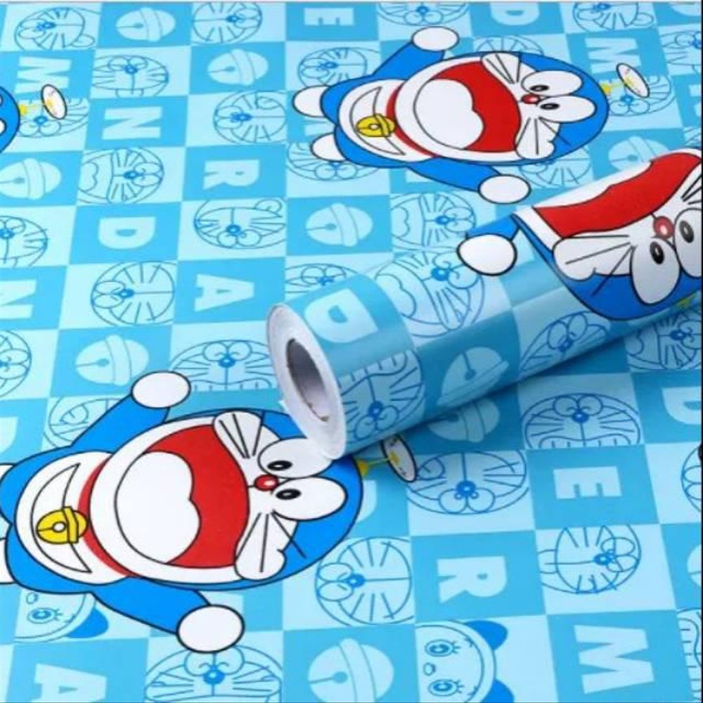 Wallpaper Dinding Ruang Tamu Rumah Kamar Tidur Anak - Profil Dinding Kamar Tidur Doraemon - HD Wallpaper 