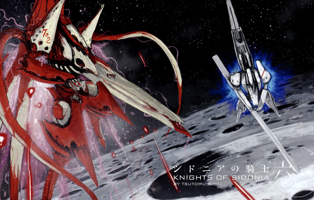 Photo Wallpaper Art, Manga, A Collision With An Asteroid, - Knights Of Sidonia Box - HD Wallpaper 