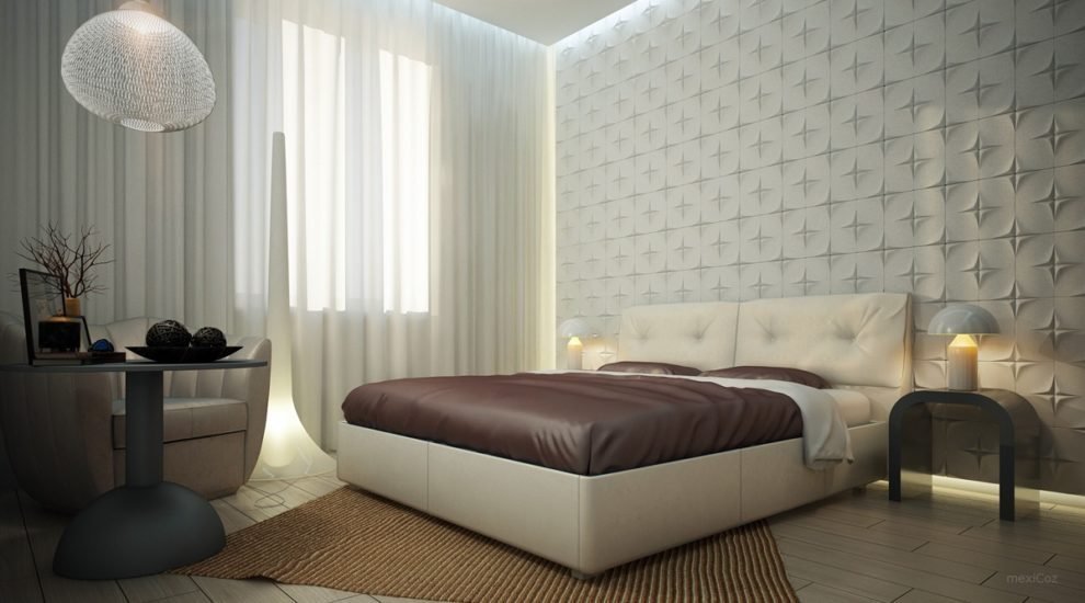 Wall Texture Design Ideas For Bedroom - HD Wallpaper 