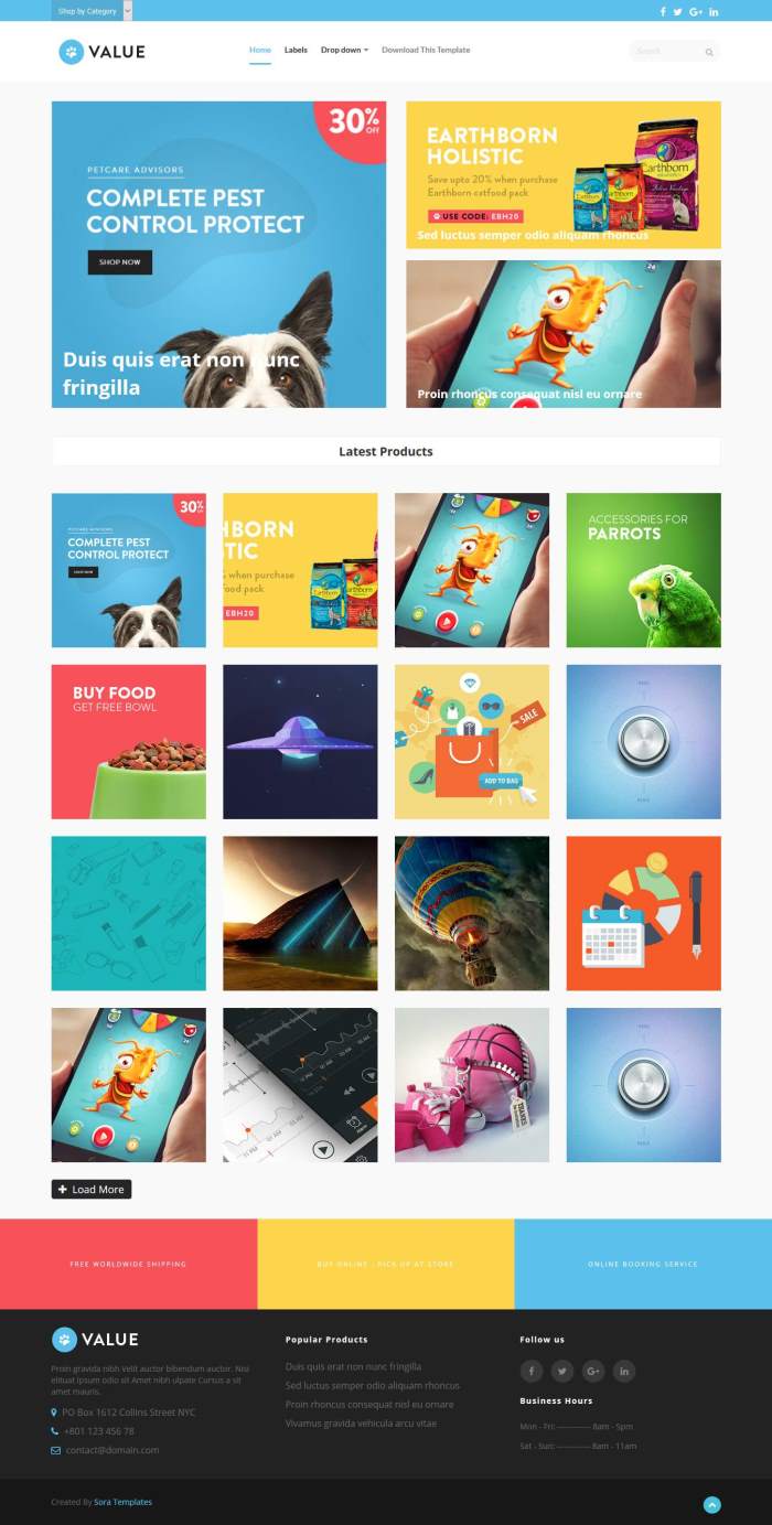 Value Ecommerce - Blogger Template Design Free - HD Wallpaper 