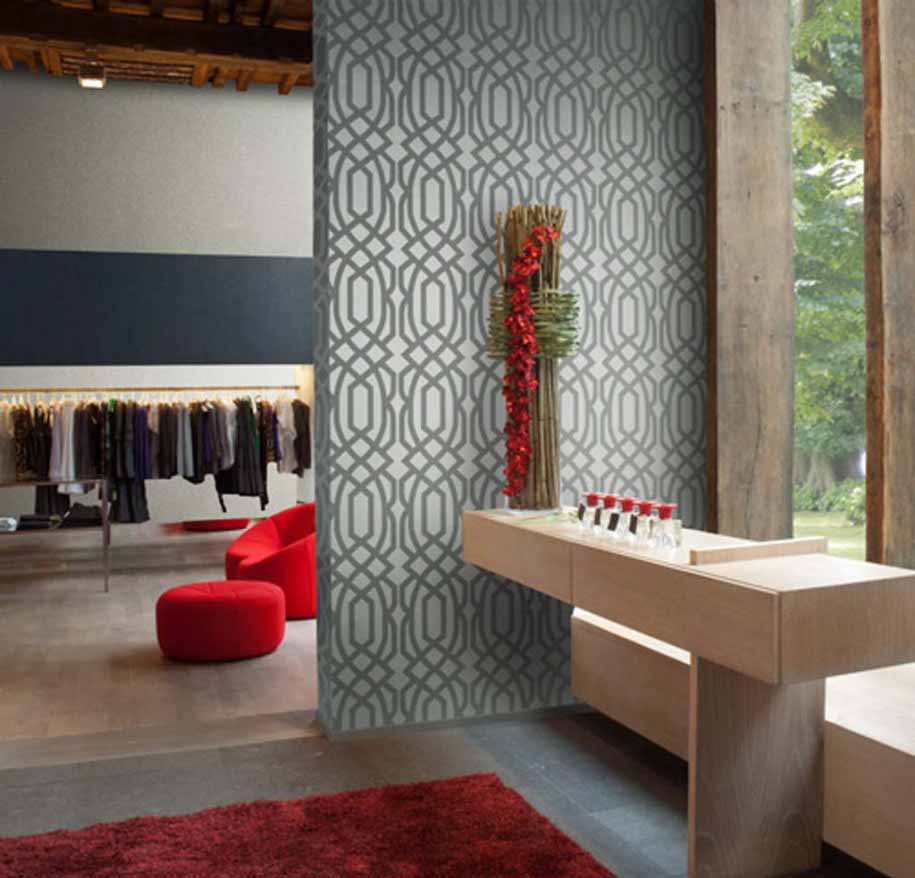Wallpaper Kontemporer Dinding Untuk Rumah Minimalis - Modern Wallpaper Room - HD Wallpaper 