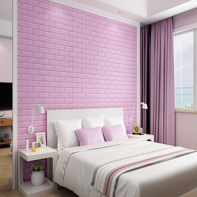 New Design Foam Wall Stickers Vinyl Wallpaper Tahan - Model Tembok Kamar Bata - HD Wallpaper 