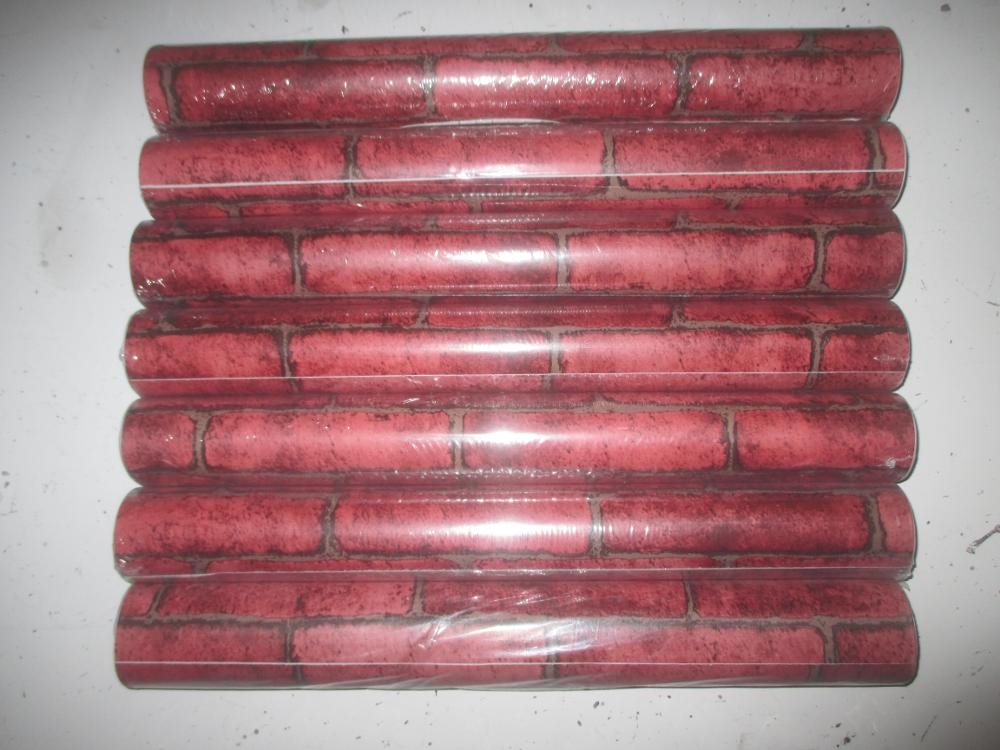 Jual Wallpaper Dinding Sticker Batu Bata Merah Deco013 - Hardwood - HD Wallpaper 