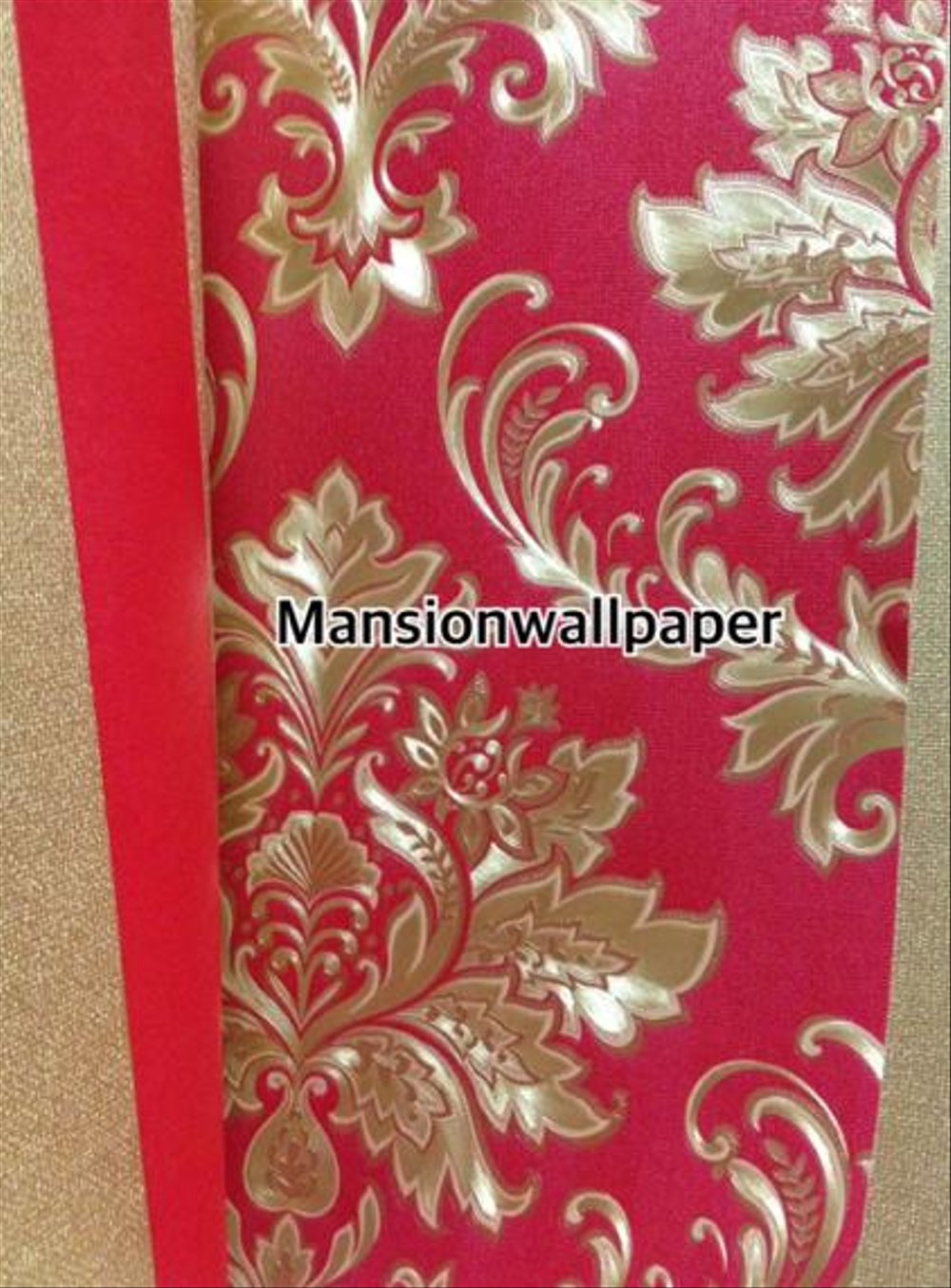 Termurah Wallpaper Dinding Klasik Damask Gold Mewah - Wallpaper - HD Wallpaper 