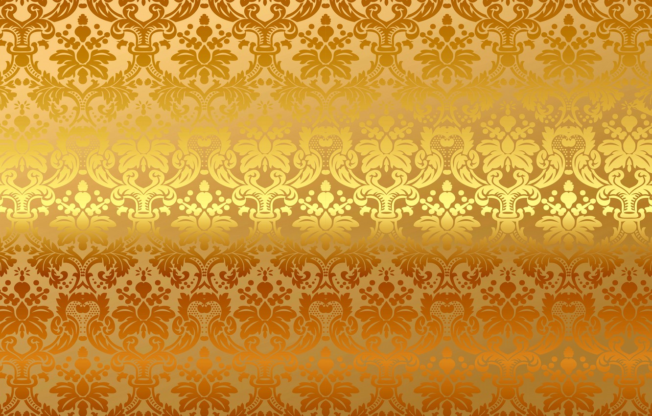 Photo Wallpaper Background, Gold, Pattern, Vector, - Gold Ornament Background - HD Wallpaper 