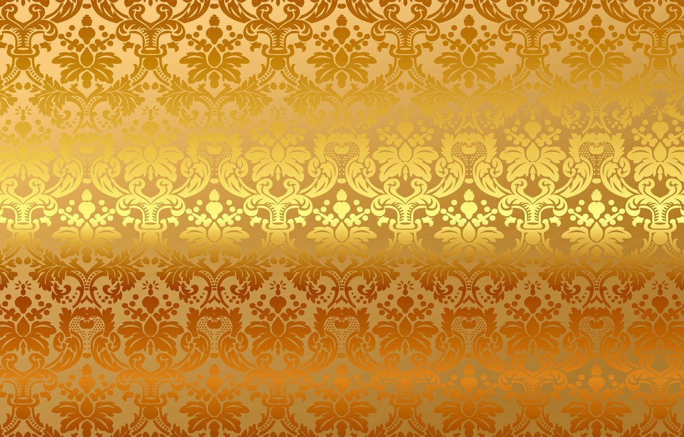 Photo Wallpaper Background, Gold, Pattern, Vector, - Gold Ornament Background - HD Wallpaper 
