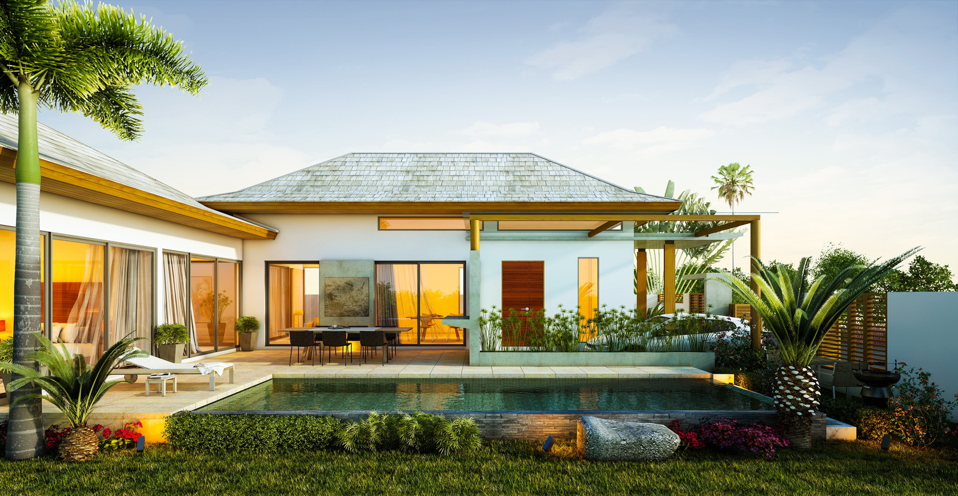Tropical Island Homes Designs Desain Rumah Tropis Mewah 1920x994 Wallpaper Teahubio