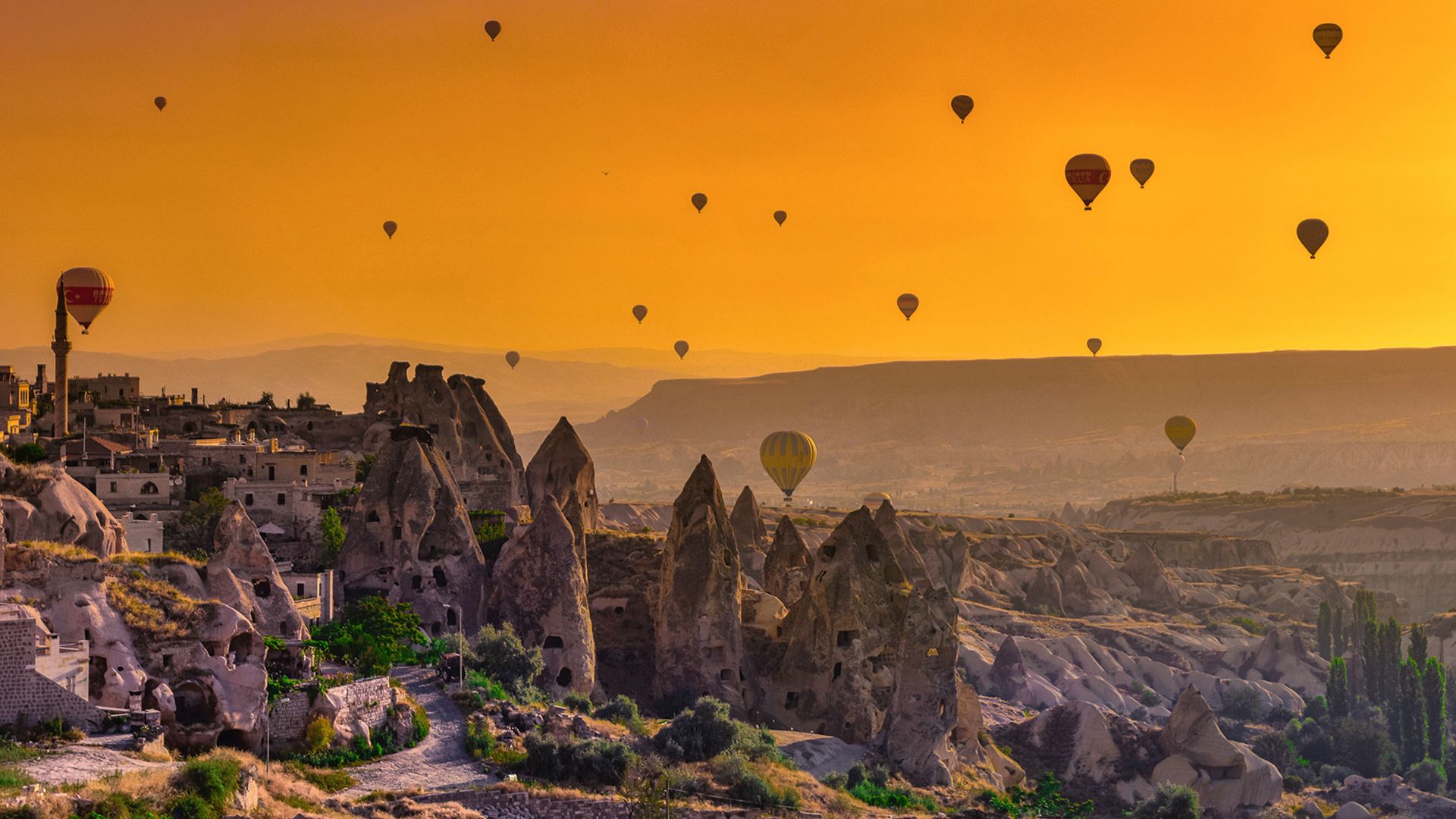 Kapadokya Balon Cappadocia Balloons - Cappadocia Turkey High Resolution - HD Wallpaper 