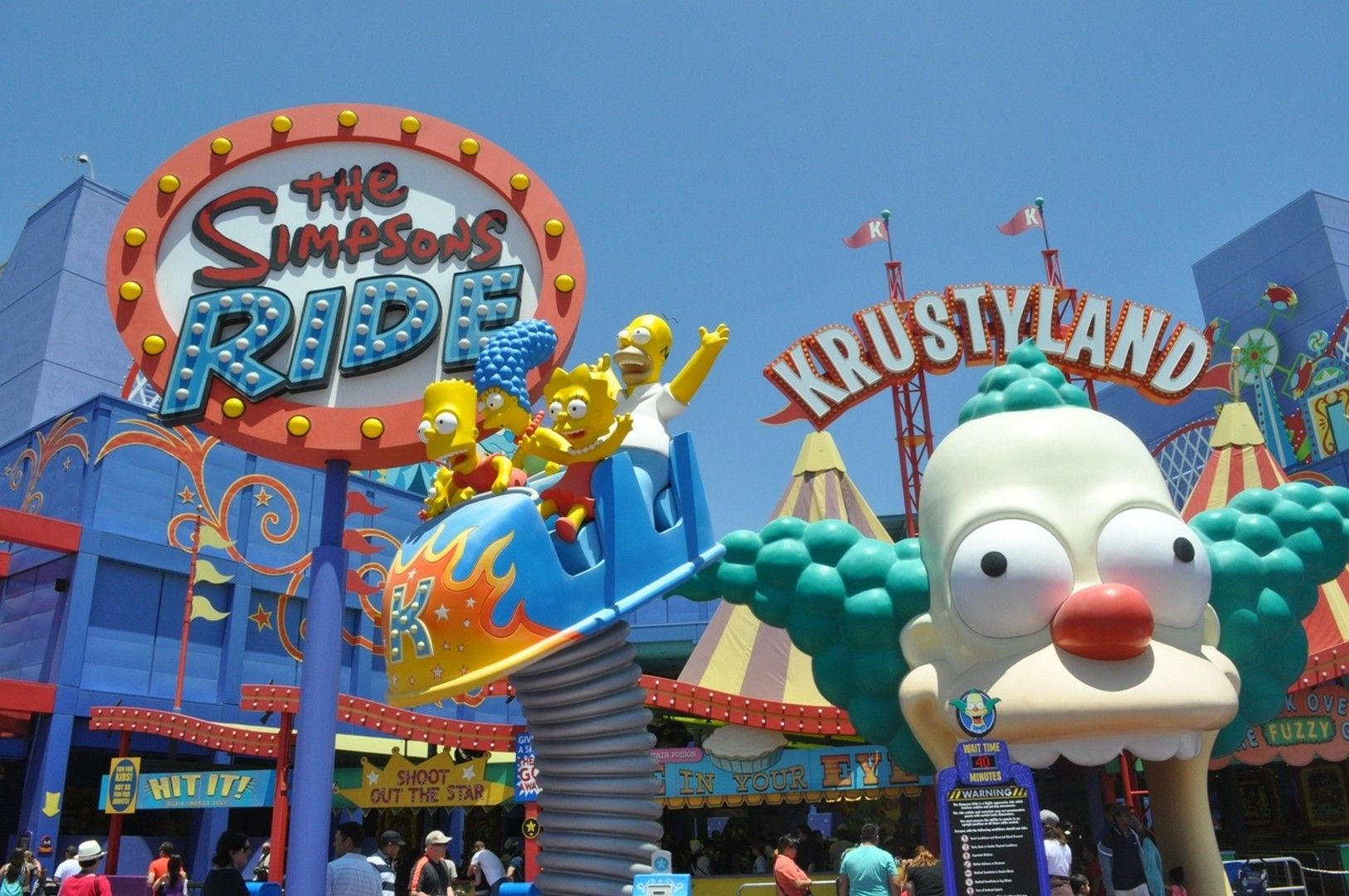 Universal Studios Hollywood, The Simpsons Ride - HD Wallpaper 