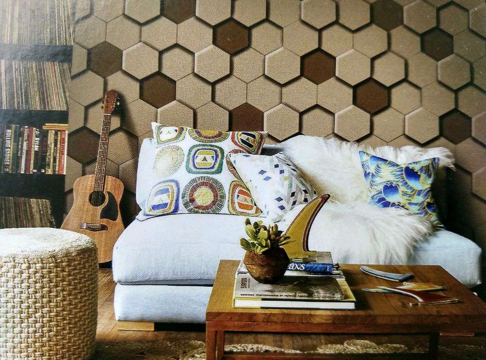 Wow Dinding Di Wallpaper Lebih Keren Lho - Living Room - HD Wallpaper 