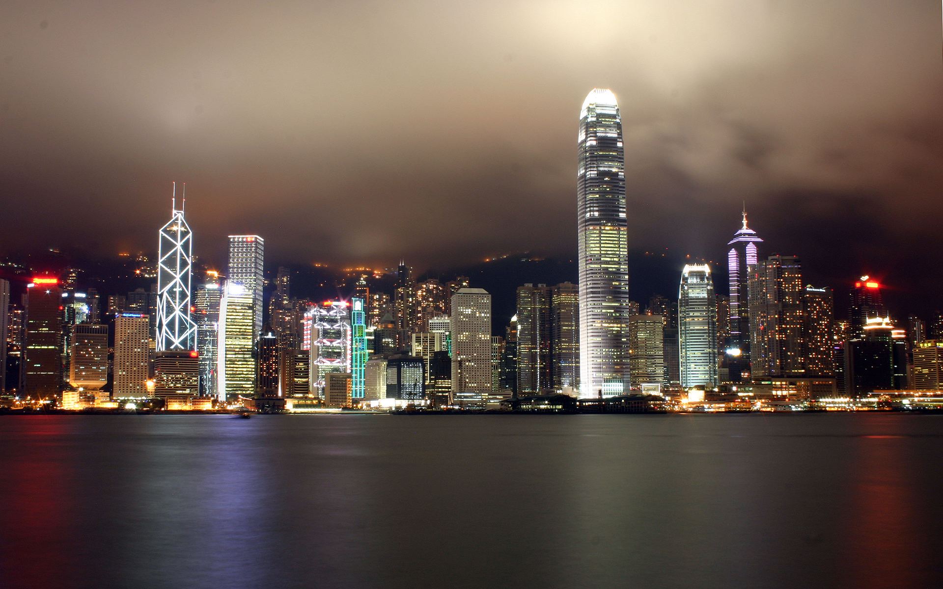 Hong Kong City Wallpaper - Victoria Harbour - HD Wallpaper 