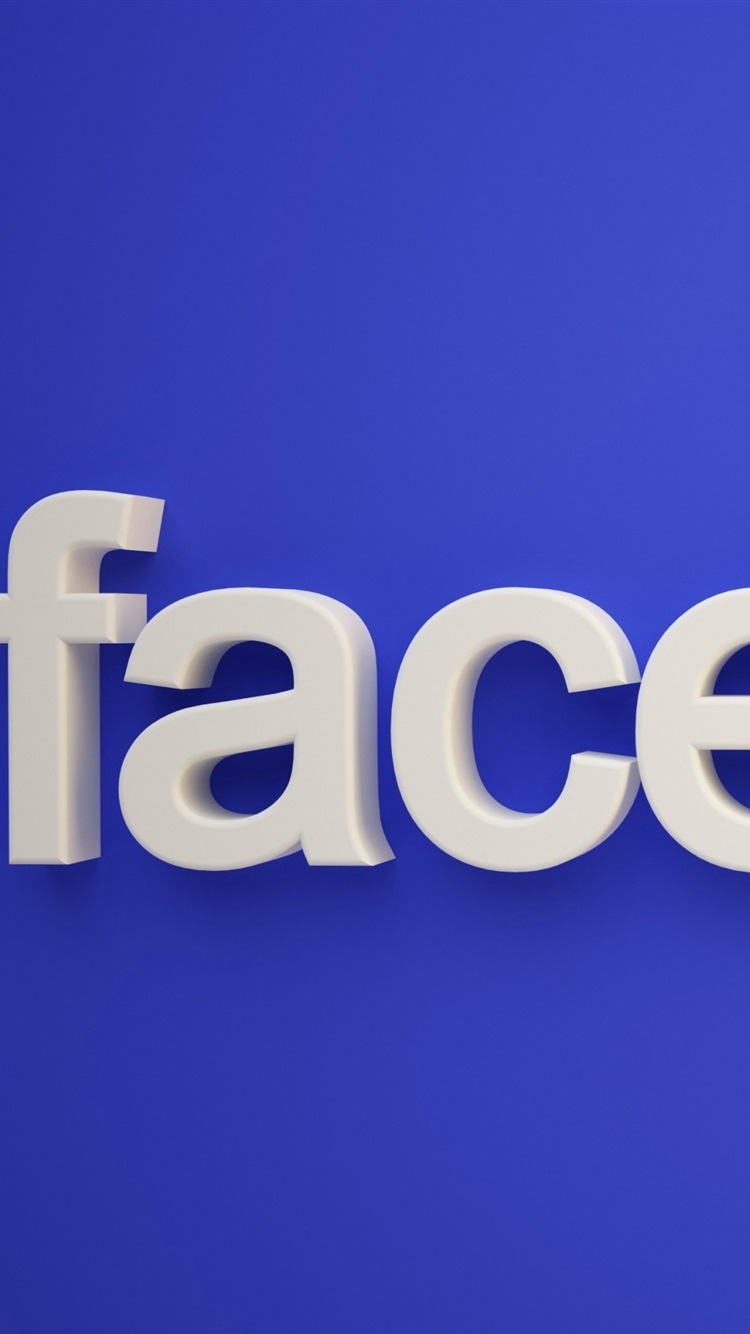 Iphone Wallpaper Facebook Logo, Blue Background - Left Hand Off Your Face - HD Wallpaper 