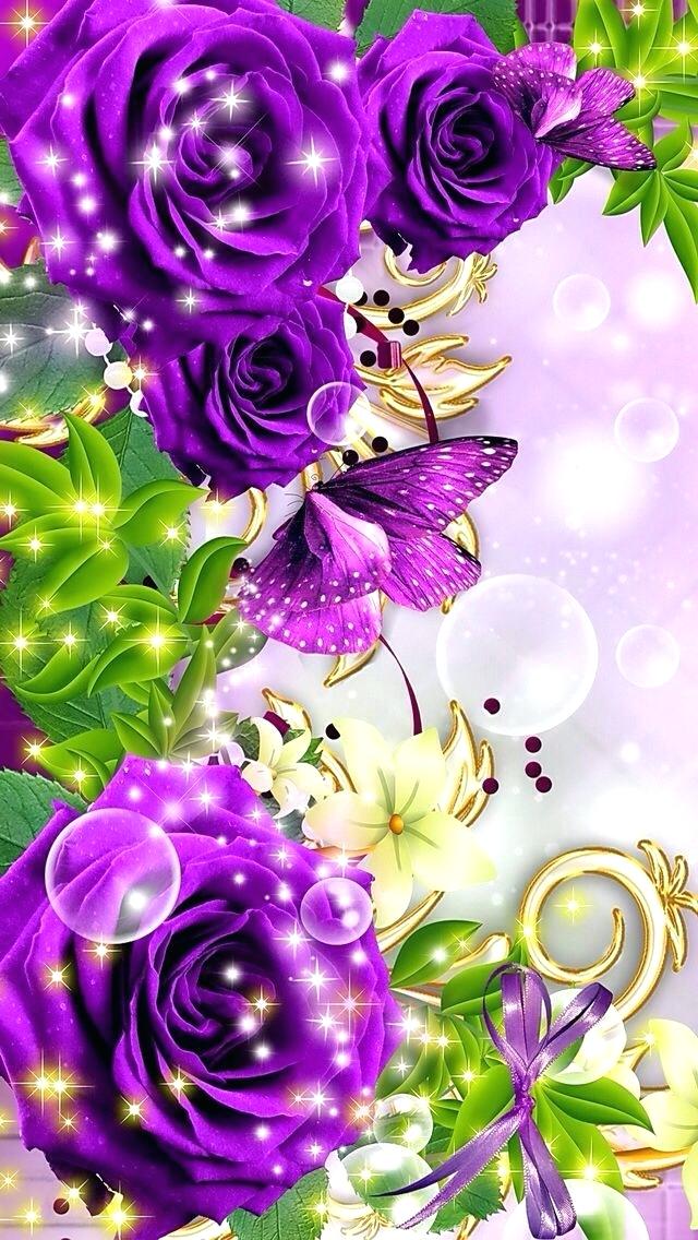 Animated Flowers Wallpaper Animated Mobile Phone Wallpapers - Beautiful Animated Wallpaper For Mobile Phone - HD Wallpaper 